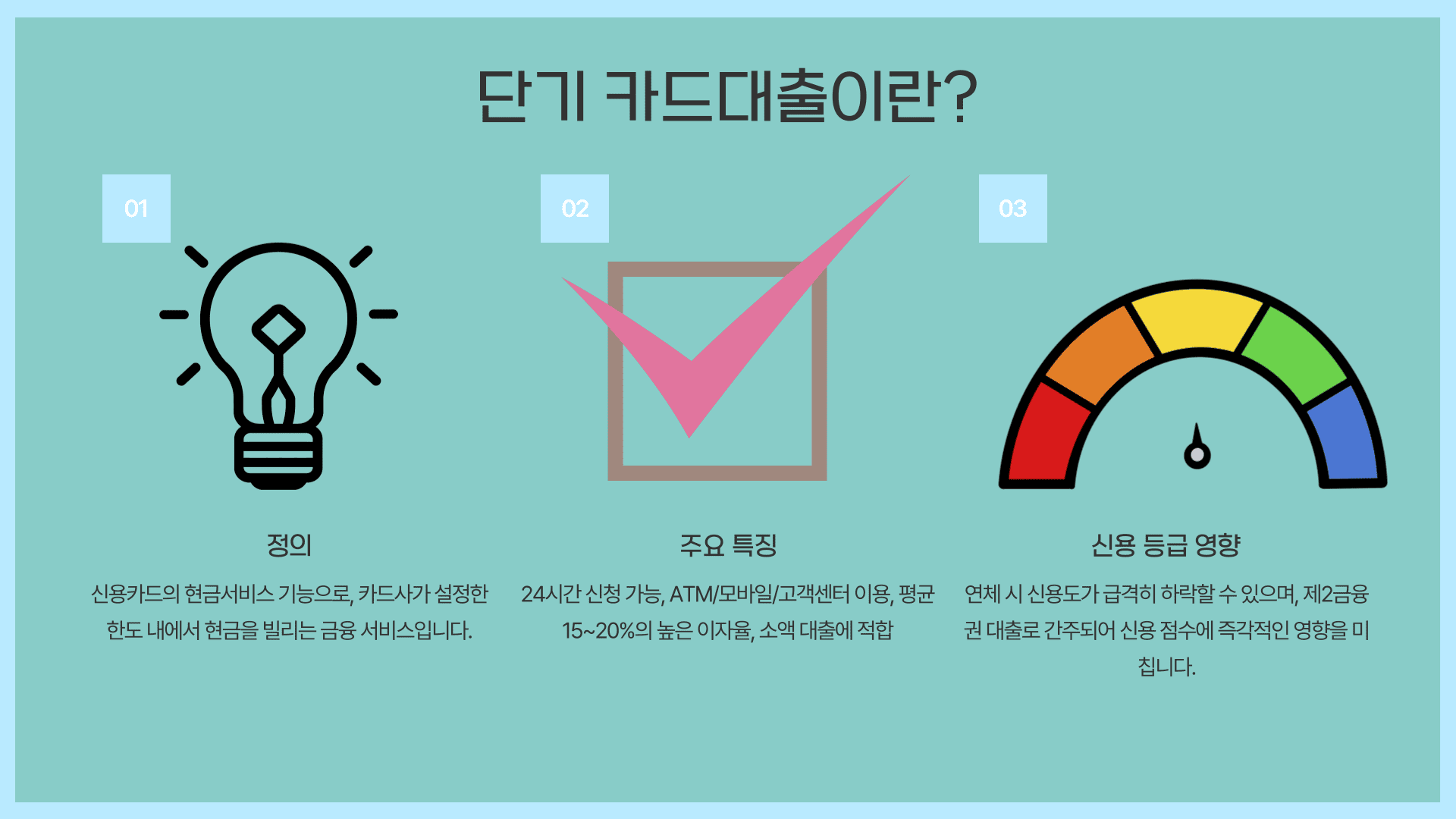 단기카드 대출